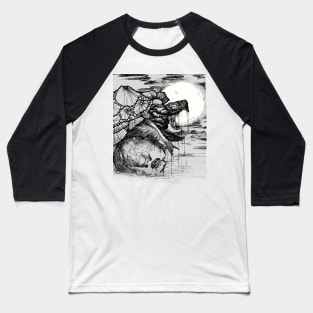 snapping turtle pen and ink Baseball T-Shirt